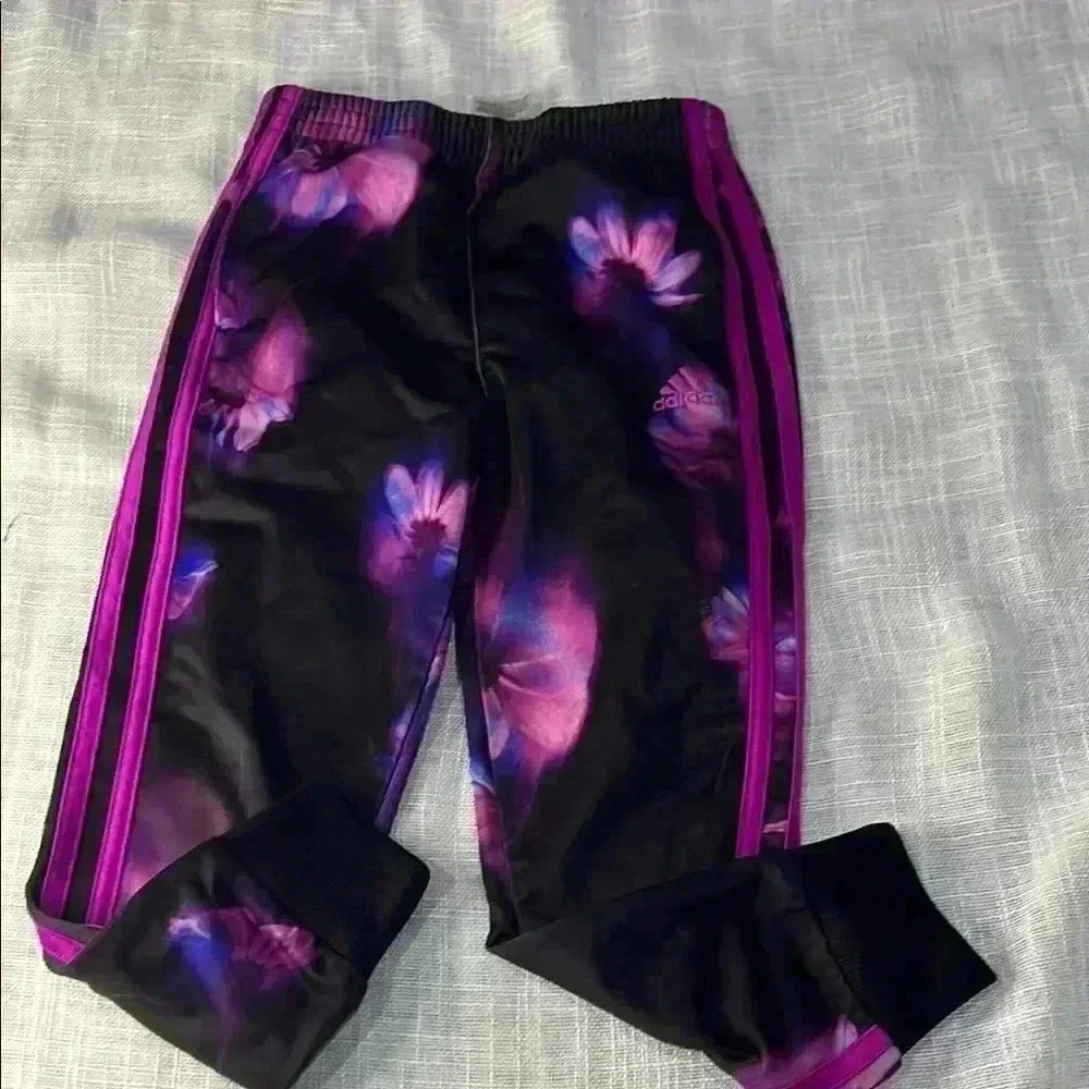 ADIDAS PINK AND PURPLE TRACK PANT